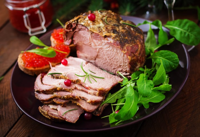 Image of pork loin served