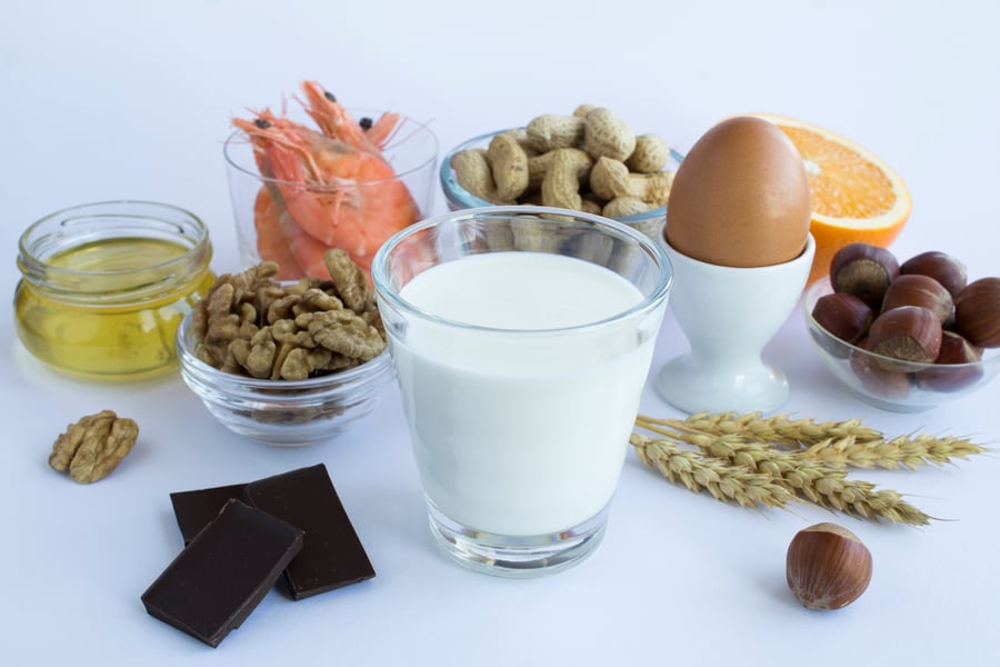 Close-up on food allergens