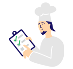 Executive chef illustration Executive chef illustration