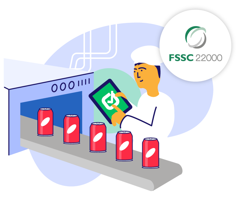 FSSC 22000 compliant beverage manufacturer using food safety compliance software.