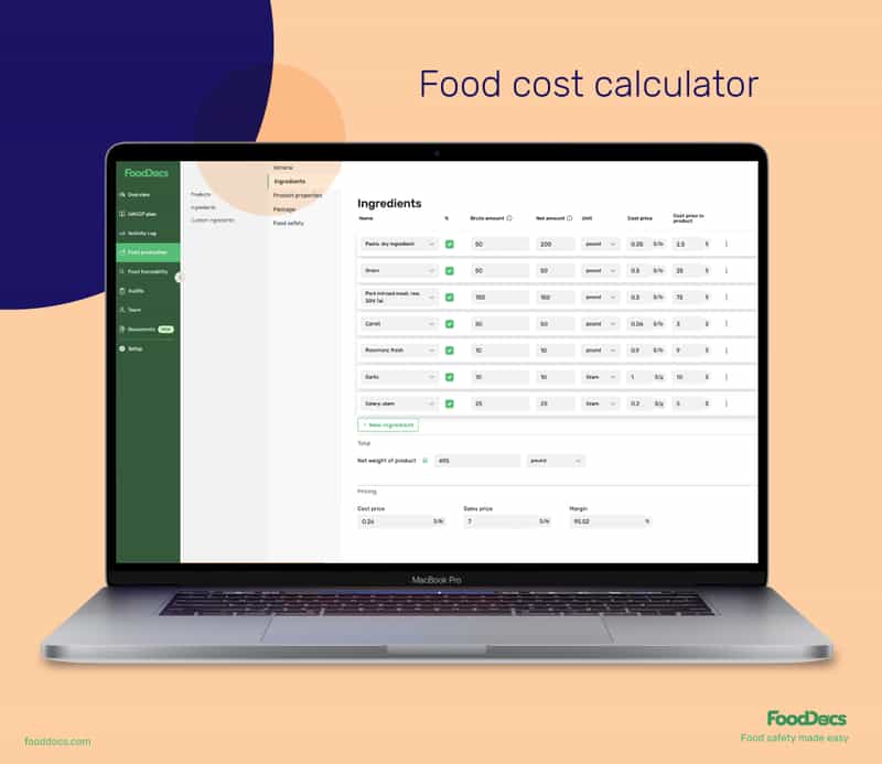 formula for food cost percentage formula for food cost percentage