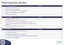 Health Inspection Checklist Template | Free Download