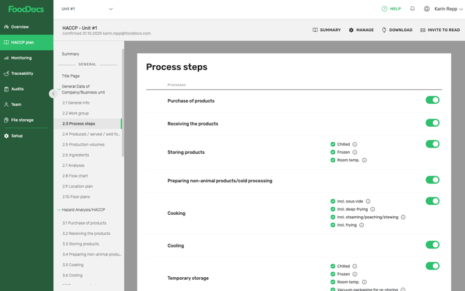 FoodDocs_KnowledgeBase_HACCP_Processes