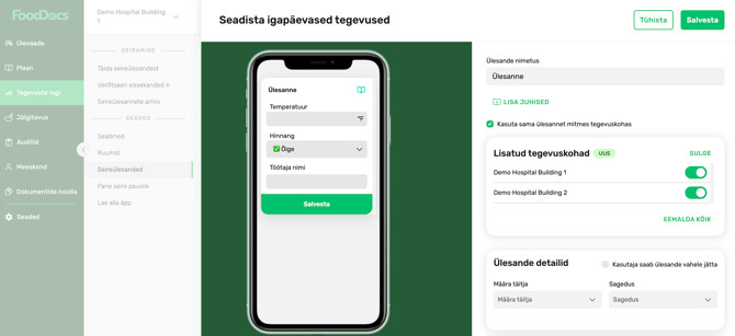 FoodDocs_Seireülesanded_Ankeet_seadistus