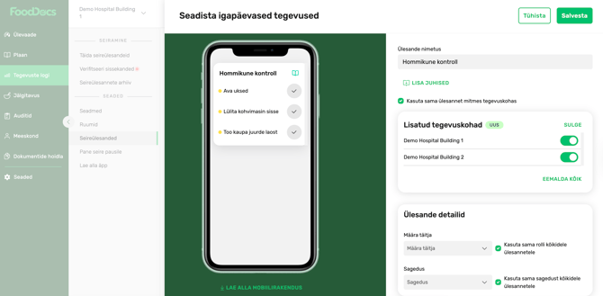 FoodDocs_Seireülesanded_Kontrollnimekiri_detailid
