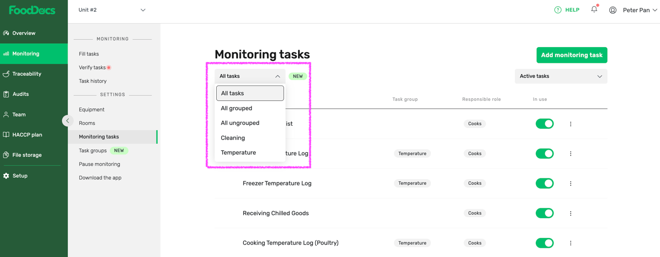 23-Mar-26 > Group tasks to organize task setup