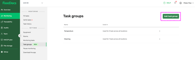 FoodDocs_Monitoring_Setup_Task_groups