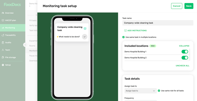 FoodDocs_Releases_Companywide_Checklist_LocSelect