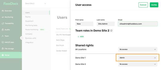 FoodDocs_user_Location Admin