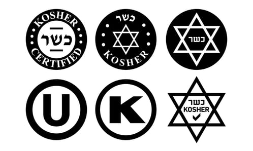 Kosher food icon set-1