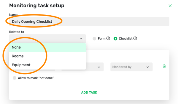 monitoring task