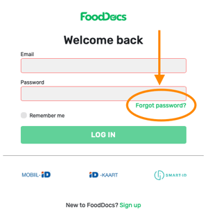 How to reset your password