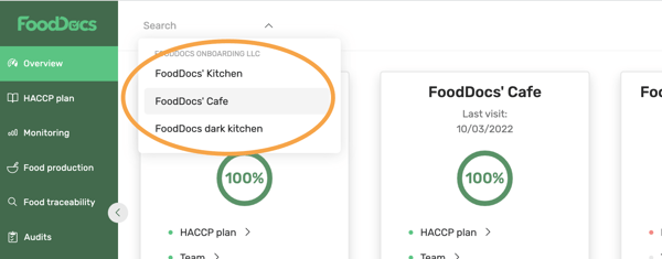 Multiple units in FoodDocs