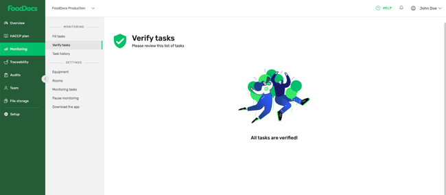 Verify tasks