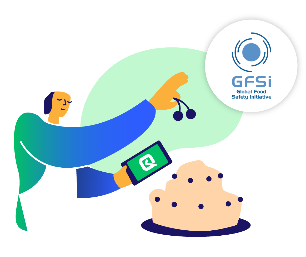GFSI compliant pastry chef using food safety compliance software.