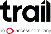 Trail app logo, an access company.