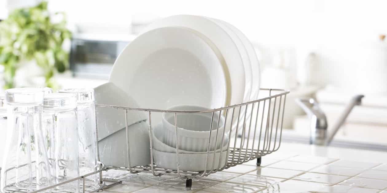 What do you use to dry plates