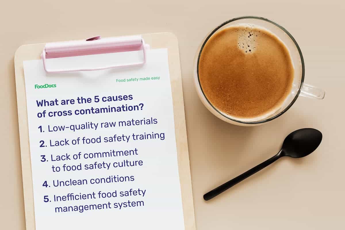 causes of cross contamination