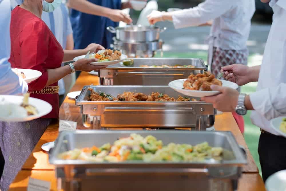 how can operation prevent cross-contamination in self-service areas
