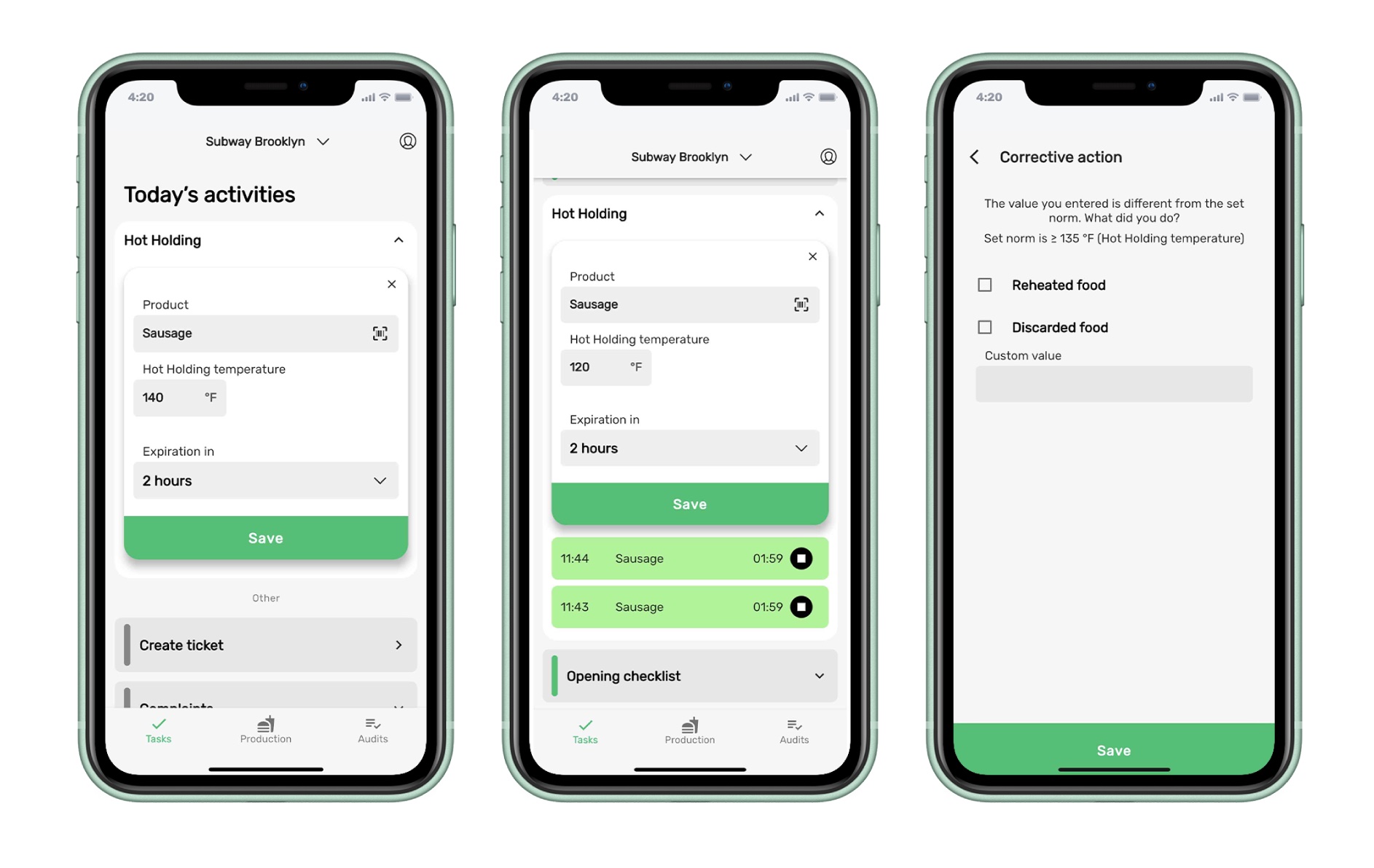 minimum hot holding temperature for pizza