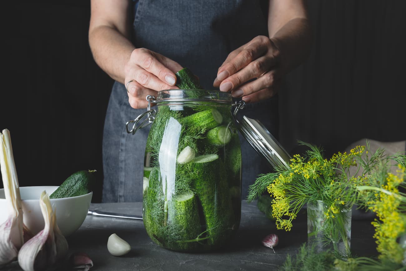 preserving food in jar