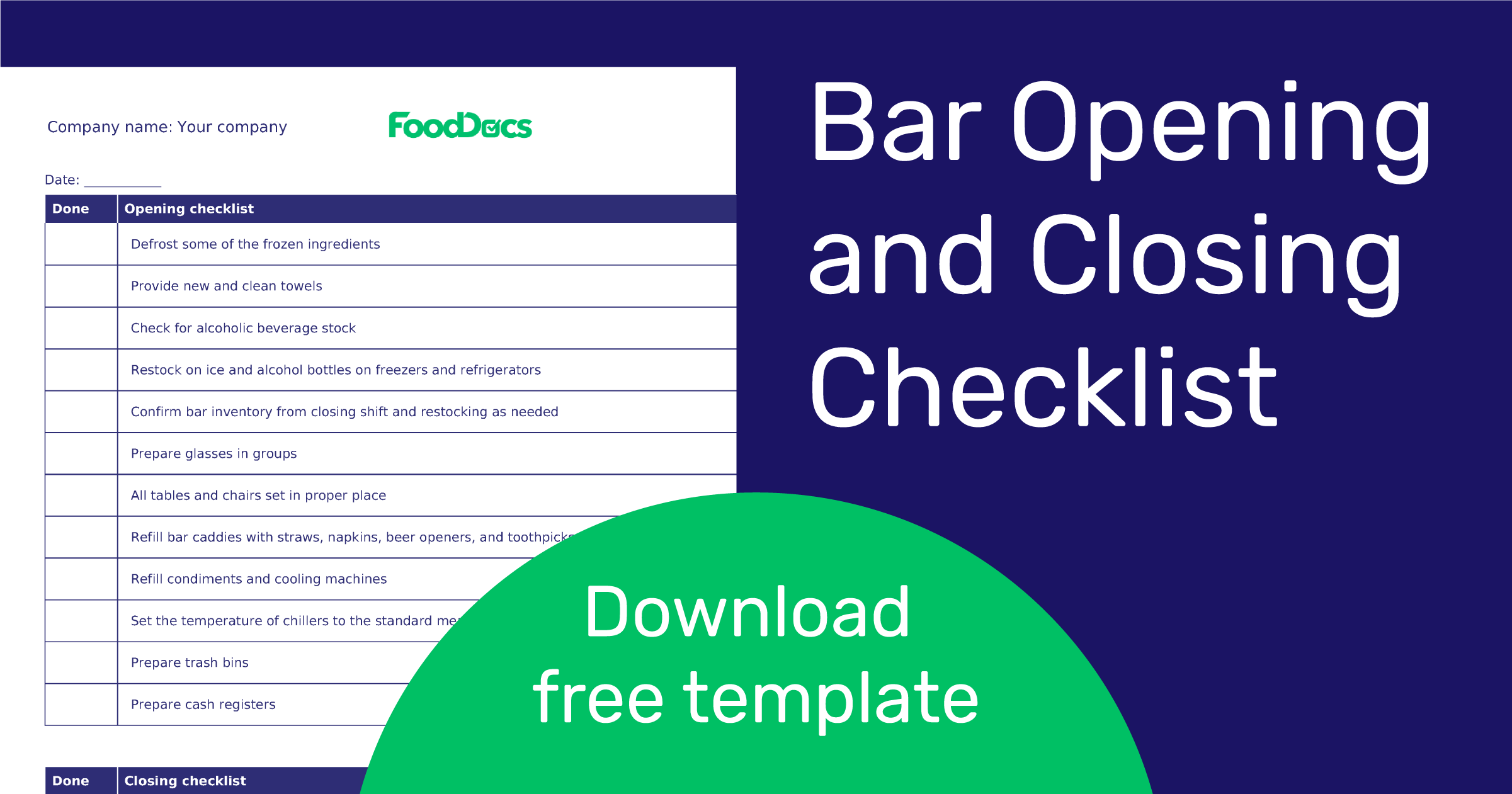 The Bartender Duties Checklist: From Open to Close