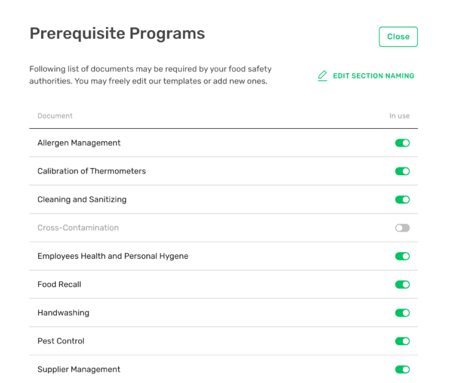 Prerequisite Programs