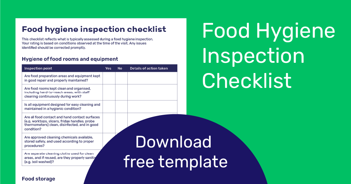 Food Hygiene Checklist.pdf Food Hygiene Inspection Checklist UK: Full Guide and Free Download