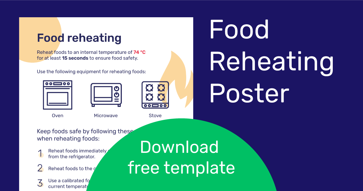 Food Safety Critical Temps Poster, 11 x 17-inch