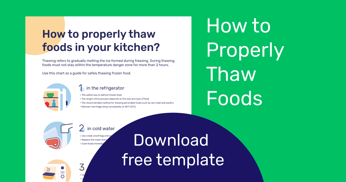 Food Thawing Poster | Download Free Poster