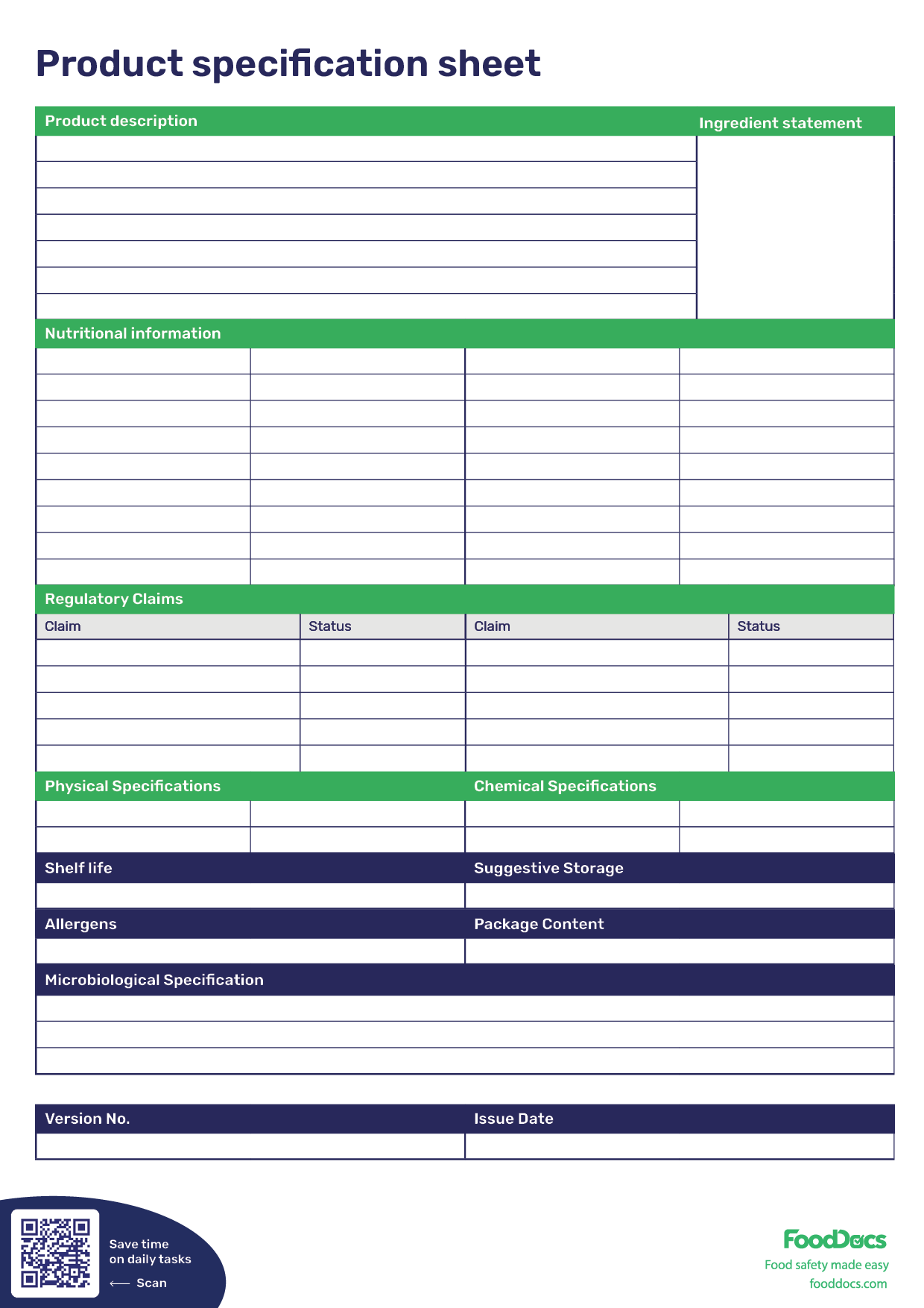 Product Specification Template Prntbl concejomunicipaldechinu gov co Product Specification Template Prntbl concejomunicipaldechinu gov co