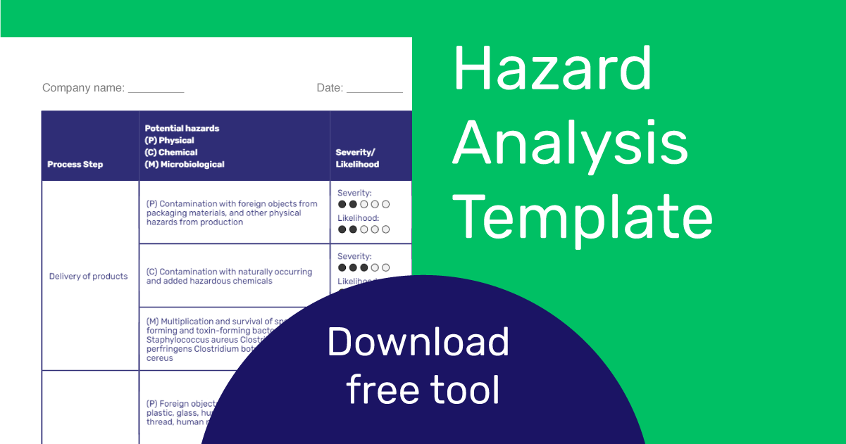 Hazard Analysis Template Free Tool Download
