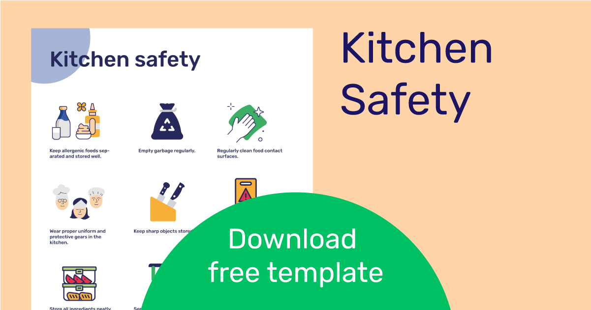 kitchen safety signs for kids