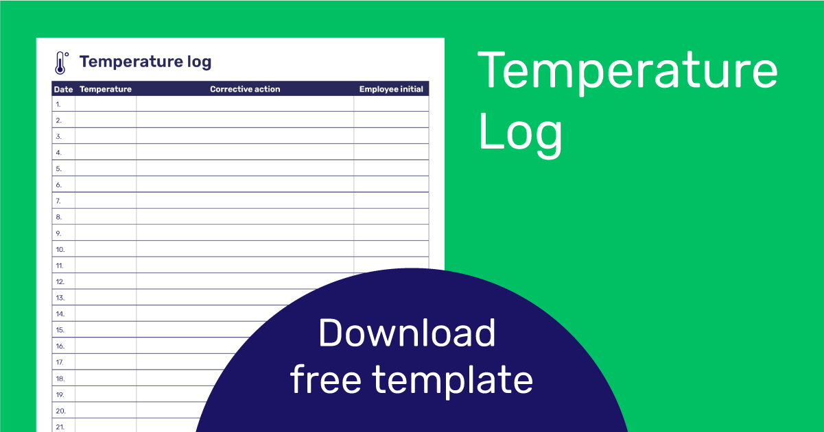 temperature-log-sheet-download-free-template for Free Printable Food Temperature Log Temperature Log Sheet | Download Free Template for Free Printable Food Temperature Log